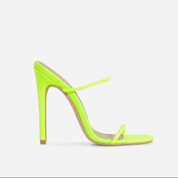 neon green mules